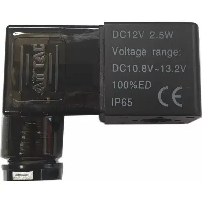 Bobina + conector cu LED 9mm 12VDC - Seria 4V/3V