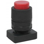 Accesoriu tip buton in relief culoare rosie
