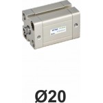 Cilindri pneumatici compacti seria ACE ISO 21287 Ø20
