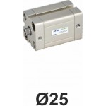 Cilindri pneumatici compacti seria ACE ISO 21287 Ø25