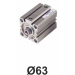 Cilindri pneumatici compacti seria ACQ Piston Ø63