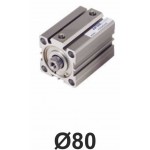 Cilindri pneumatici compacti seria ACQ Piston Ø80