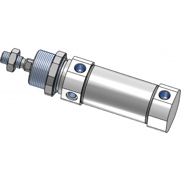 Cilindru pneumatic rotund ISO 6432 Piston Ø32 Cursa 125 mm