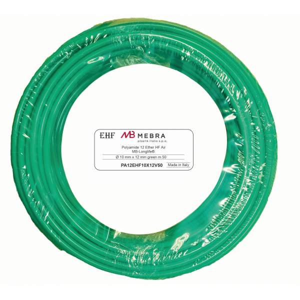 Furtun poliamida 12X10 verde rola 50m
