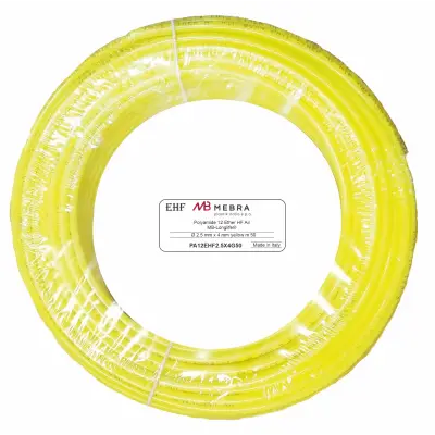 Furtun poliamida 4X2.5 galben rola 50m