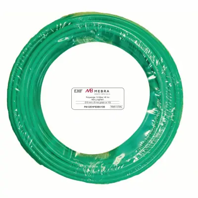 Furtun poliamida 8X6 verde rola 100m