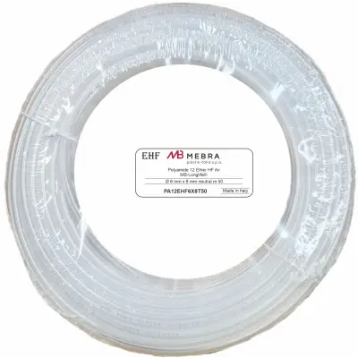 Furtun poliamida 8X6 transparent rola 50m