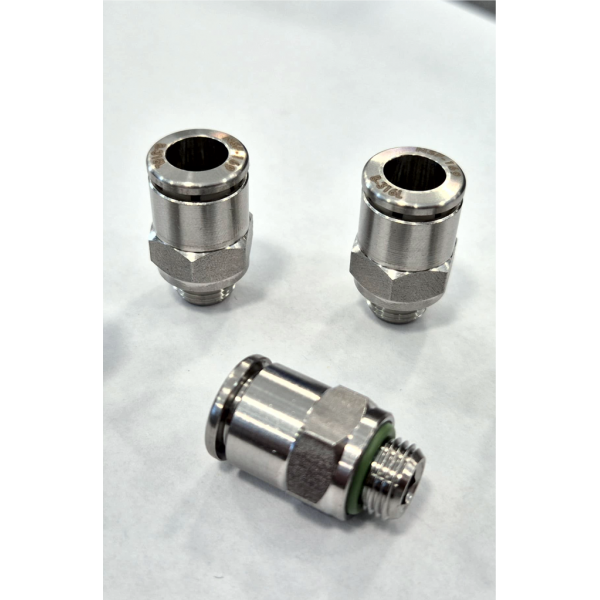 Conector push-in drept INOX 316 1/8 - Ø4