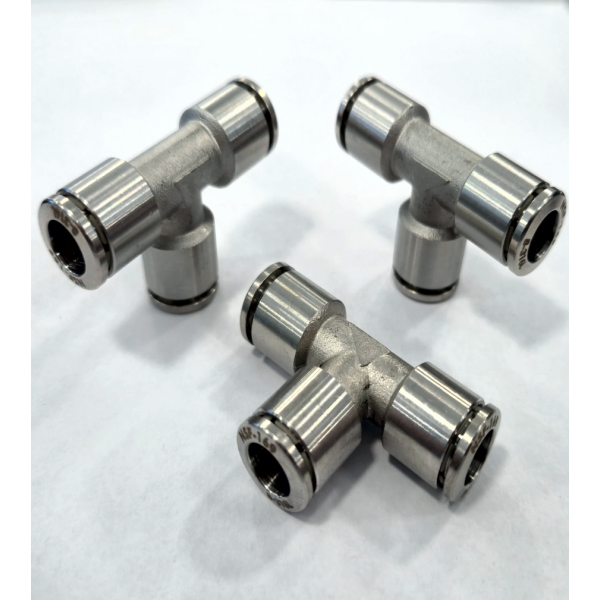 Conector push-in tip T INOX 316 Ø6