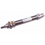 Cilindru pneumatic rotund simpla actionare tija retrasa ISO 6432 Ø20 Cursa 50 mm 20x50