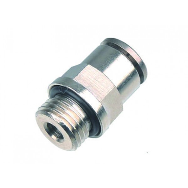 Conector push-in drept complet metalic 3/8" - Ø12