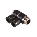 Conector rapid push-in 90 grade BANJO cu 2 iesiri