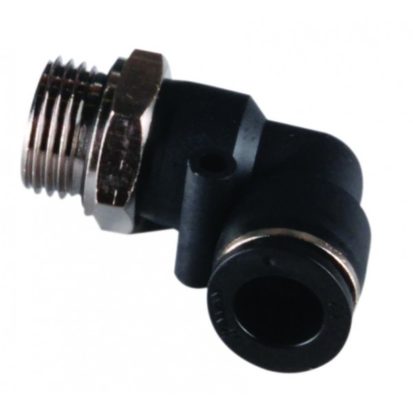 Conector push-in cot 90 grade 1/2" - Ø6