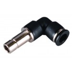 Conector cu cot 90 grade egal cu plug-in Ø12