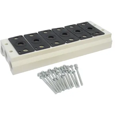 Placa pentru distribuitoare seria 100, schema 5/2 si 5/3 - 6 posturi