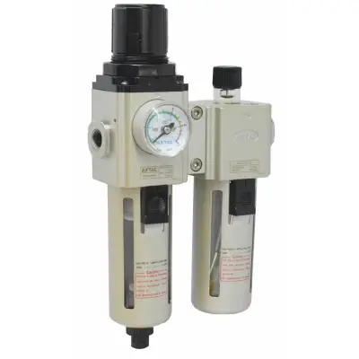 Unitate FRL 40μ cu manometru GAFC 1/4" purjare semiautomata