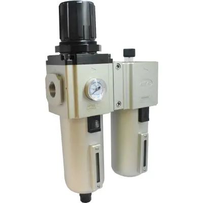 Unitate FRL 40μ cu manometru GAFC 3/4" purjare automata