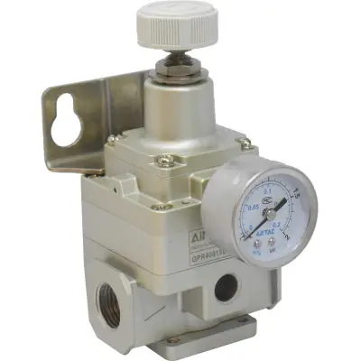 Regulator de presiune de precizie cu manometru exterior 0.05 - 2 bar 1/2"