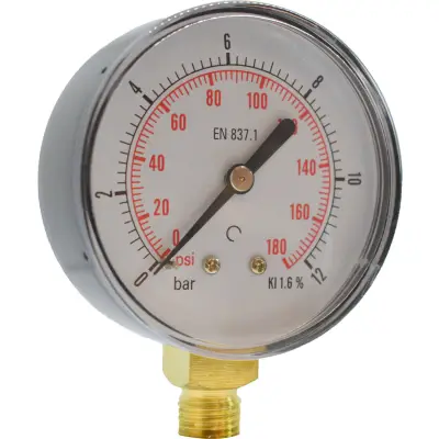 Manometru carcasa metalica radial Ø63  0-12 bar