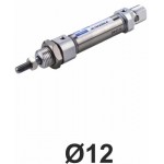 Cilindri pneumatici rotunzi ISO 6432 Ø12