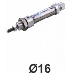Cilindri pneumatici rotunzi ISO 6432 Ø16